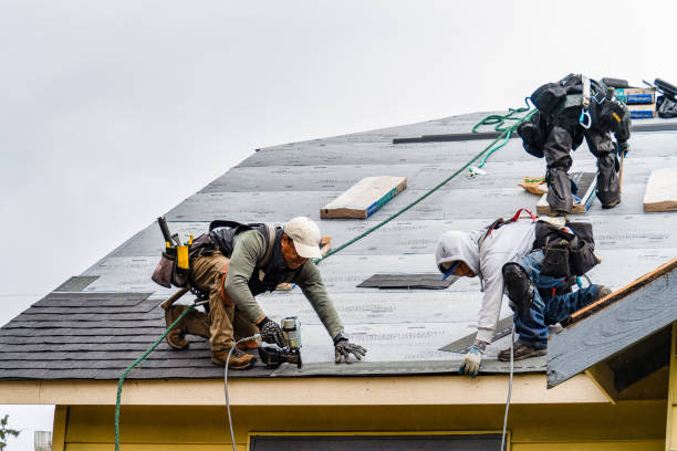 Professional Flat Roof Repair technician working in Cambridge City, IN